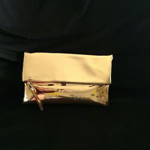 Rose gold metallic Clutch